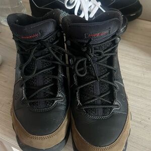Jordan Kids Black and Brown Sneakers